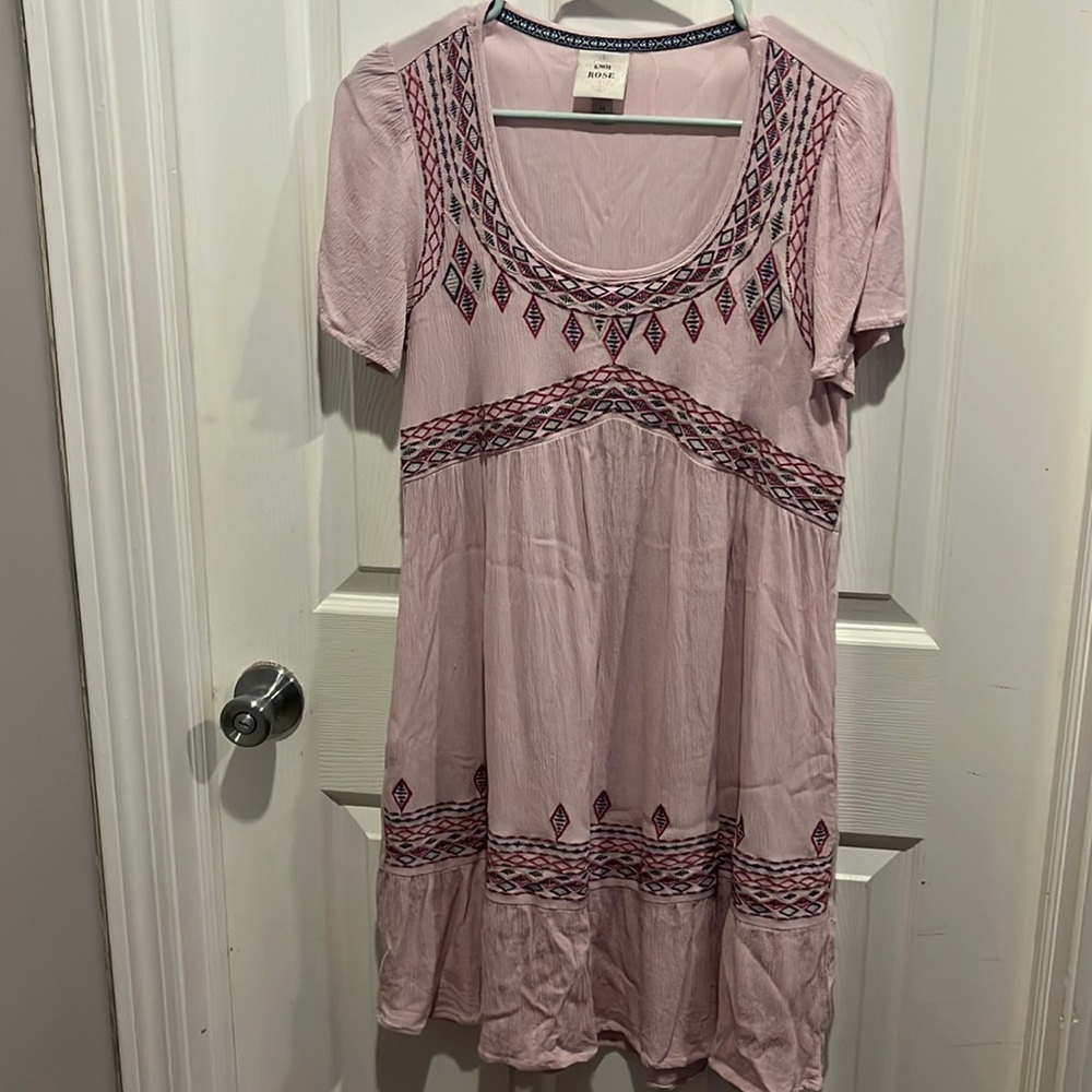 Knox Rose pink/lilac babydoll mini dress